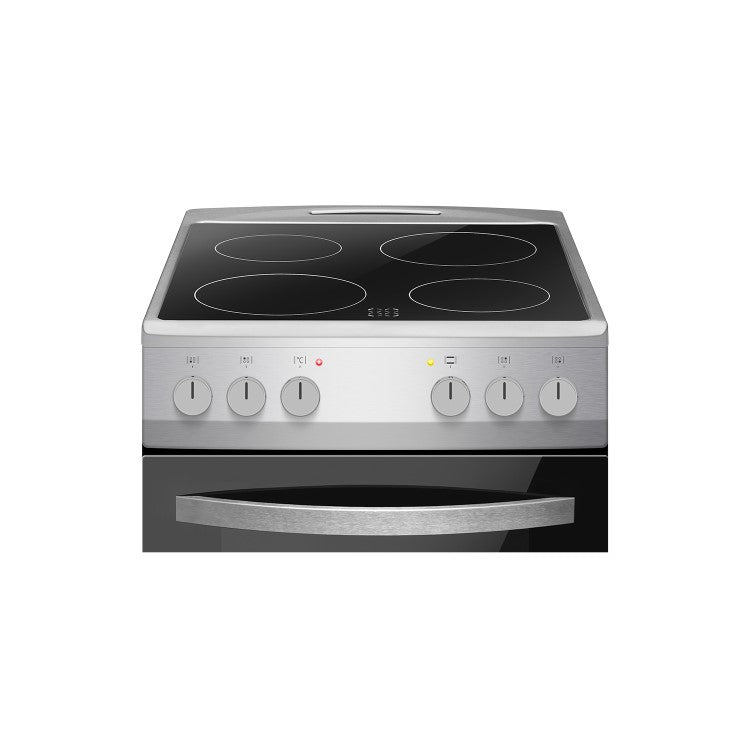 Amica AFC502SS 50Cm Ceramic Cooker Twin Cavity - Stainless Steel  - A/A energy