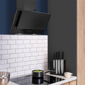 Caple PLASAH600BK 60cm Angled Wall Cooker Hood – Black