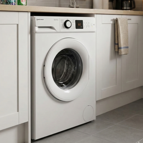 White Knight ATWM126W White Freestanding 6KG 1200RPM Washing Machine -D Rated