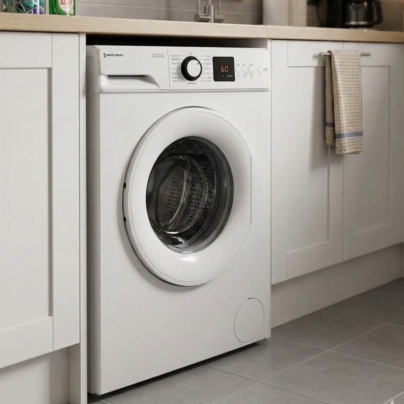 White Knight ATWM126W White Freestanding 6KG 1200RPM Washing Machine -D Rated