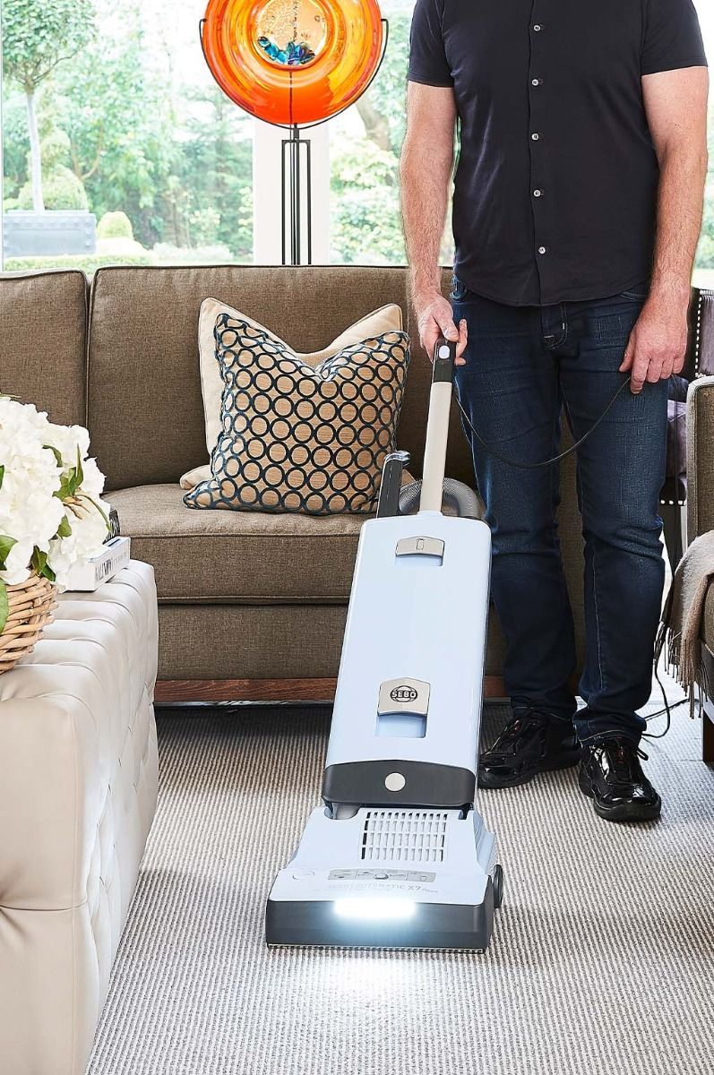 SEBO Automatic X7 - Pastel Blue Vacuum Cleaner - S-Class Filtration