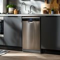 A freestanding dishwasher