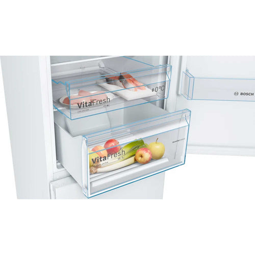 Bosch KGN392WEBG - White Fridge Freezer - 279L/89L - E Energy