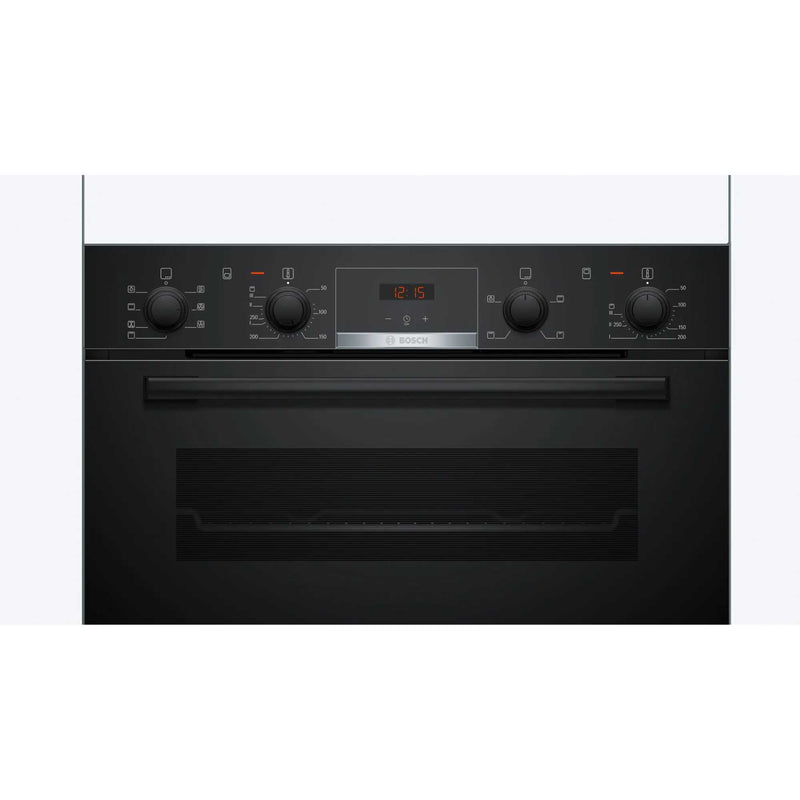 Bosch MBA533BB3B - Black Built-In Double Oven - 3D Hot Air - B Energy