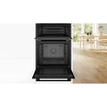 Bosch MBA533BB3B - Black Built-In Double Oven - 3D Hot Air - B Energy