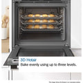 Bosch MBA533BB3B - Black Built-In Double Oven - 3D Hot Air - B Energy
