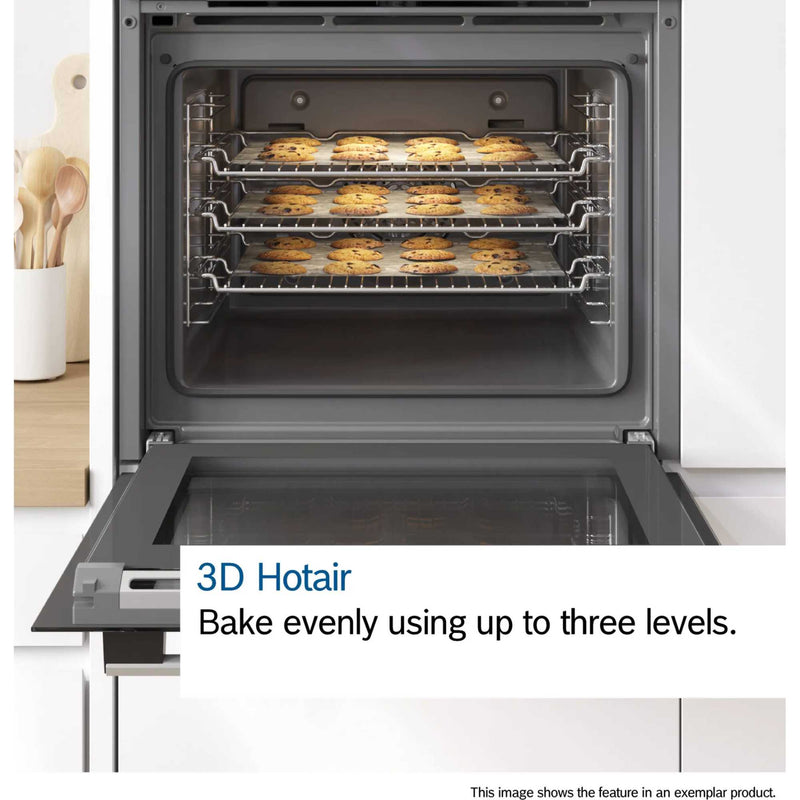 Bosch MBA533BB3B - Black Built-In Double Oven - 3D Hot Air - B Energy