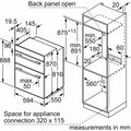 Bosch MBA533BB3B - Black Built-In Double Oven - 3D Hot Air - B Energy