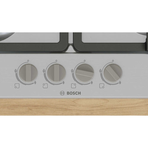 Bosch PGP6B5K90 - Stainless Steel Gas Hob - 4 Burner Built-in