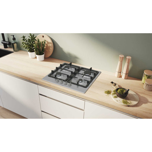 Bosch PGP6B5K90 - Stainless Steel Gas Hob - 4 Burner Built-in