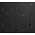 Beko HIC64102 - Black 4 Zone 60cm Ceramic Hob - Built-in