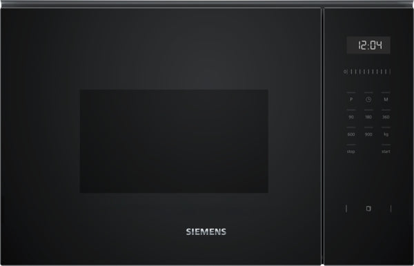 Siemens BF555LMB1B - Black 25 Litre Built-In Microwave - 900W - 5 Power Levels