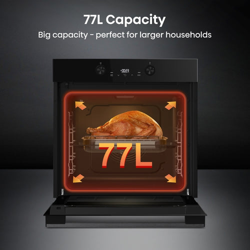 Hisense BI64221PDBG - Black Built-In Single Oven - 77L - A+ Energy