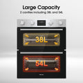 Hisense BID75211XUK - Stainless Steel Double Oven - 38/54L - A Energy Rated