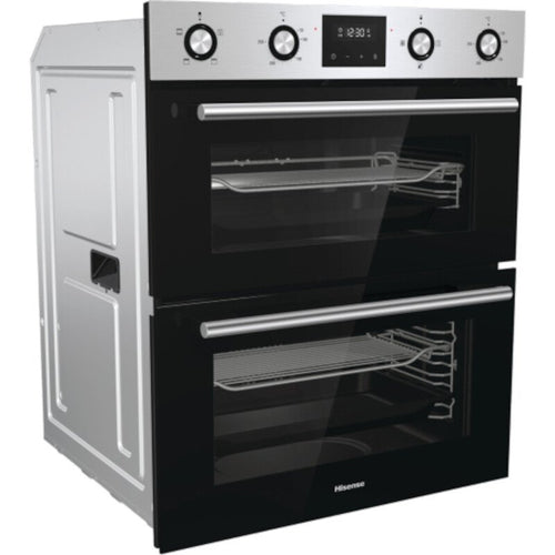 Hisense BID79222CXUK - Stainless Steel Built-Under Double Oven - 54L/38L - A Energy Rated