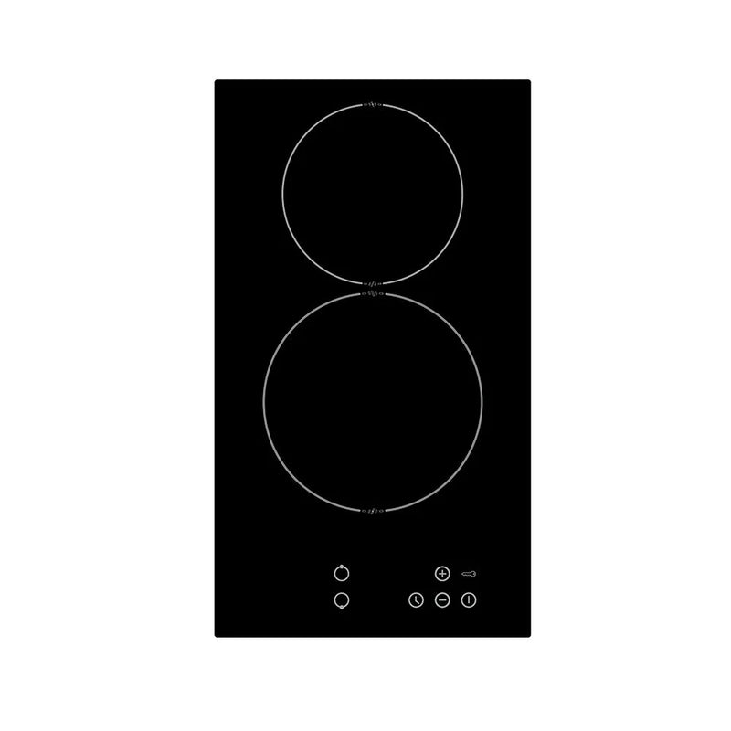 Teknix BITK230CHT - Black 30cm Ceramic Hob - 2 Zones - Touch Control