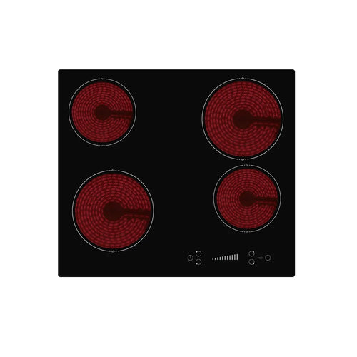 Teknix BITK260CHS - Black Ceramic Hob - 4 Cooking Zones - Touch Slider Controls