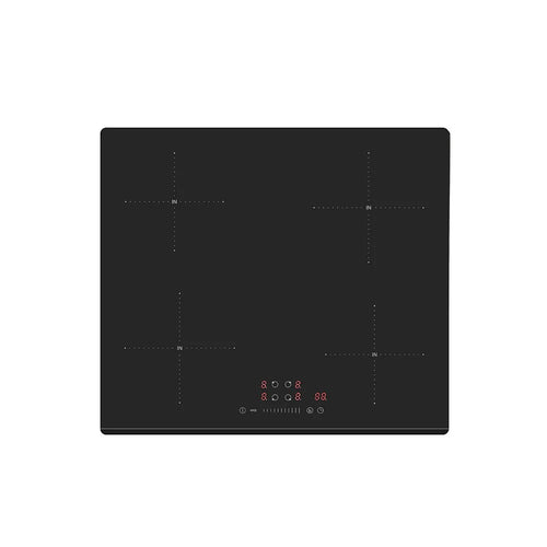 Teknix BITK260IHSPL - Black 60cm Induction Hob - 4 Cooking Zones - Slider Controls