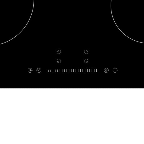 Teknix BITK6SLC - 4 Zone Electric Hob - Display