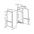 Amica BK3163FA - White Integrated 70/30 Frost Free Fridge Freezer - F energy