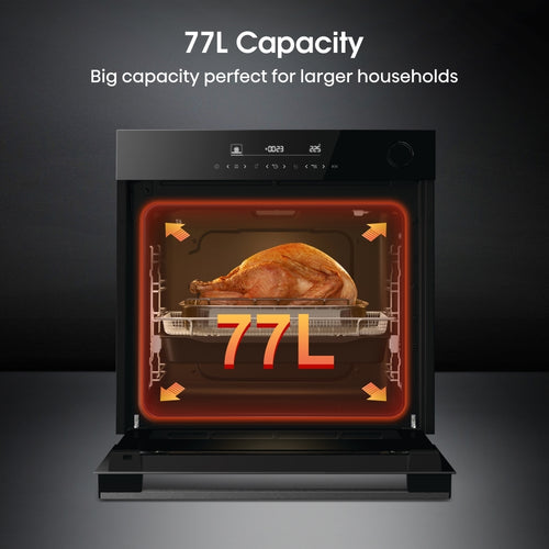 Hisense BSA66346ADBGUK - Black Built-In Single Oven - 77L - A+ Energy