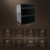 Hisense BUD714221ADBG - Black Built-Under Double Oven - 54L/38L - A Energy Rated