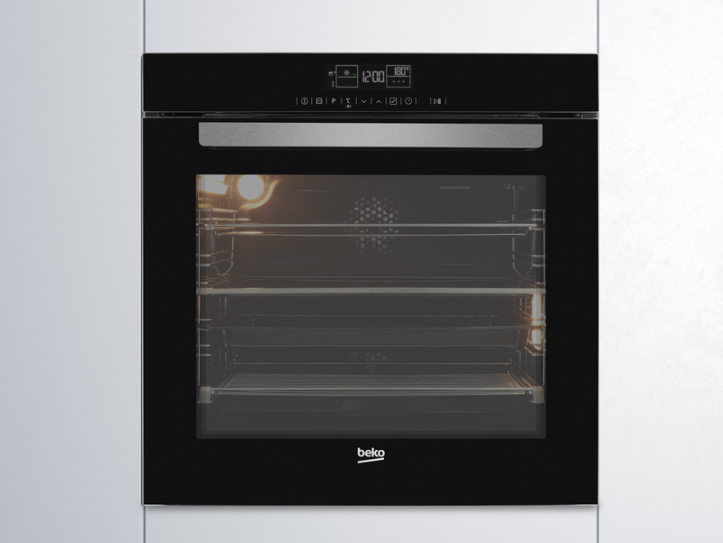 Beko BVM34400 - Black Single Oven - 80L Built-in - Split&Cook Technology