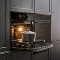 Caple C3371BG - Black Glass Double Ovens - 40/61L Capacity - B Energy Rating