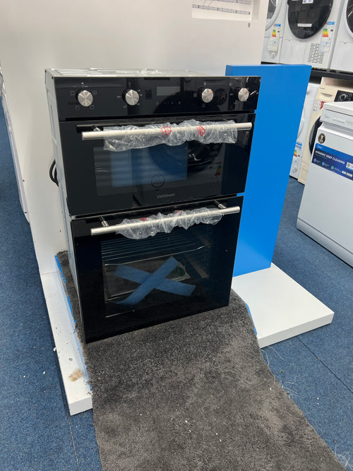 Statesman BDM373BL - Black Built in Electric Double Oven - B energy - Unboxed