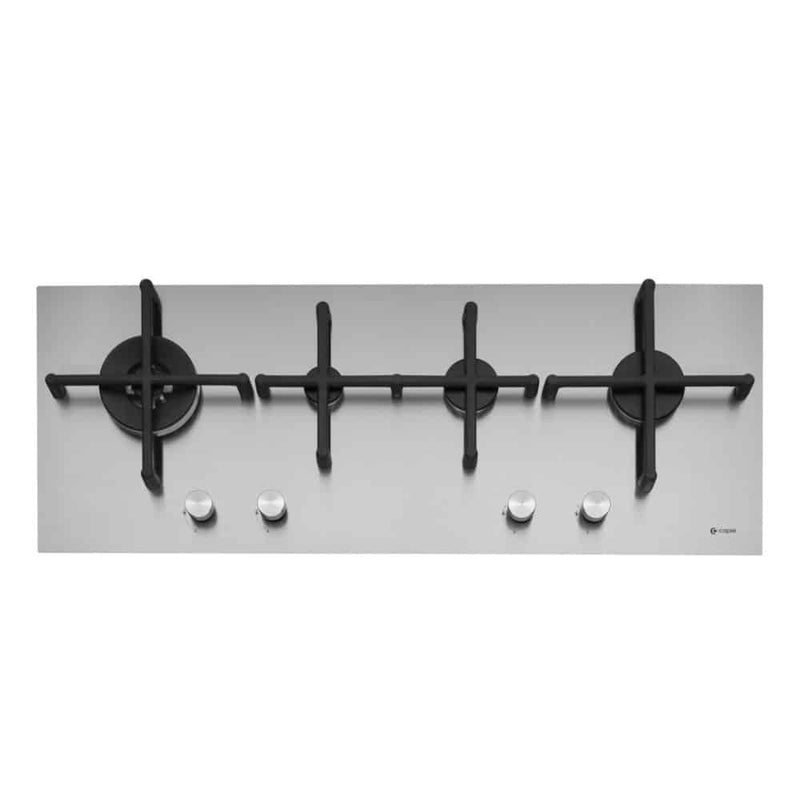 Caple C7011G - Stainless Steel 100cm 4 Burner Gas Hob - 1.2mm Edge - LPG Jets Included