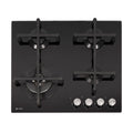 Caple C7561G - Black 4 Burner Gas Hob - 4kW Triple Ring Burner