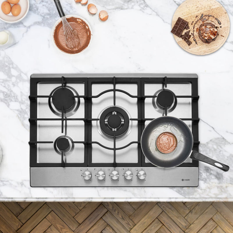 Caple C768G - Stainless steel 5 Zone Gas Hob