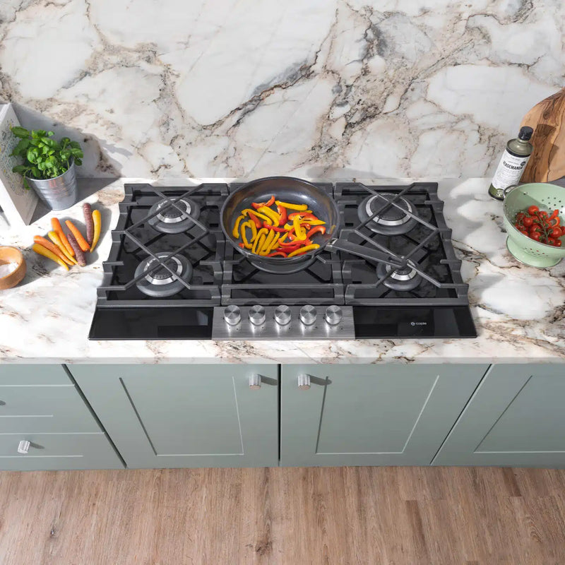 Caple C789G - Black 5 Zone Gas Hob