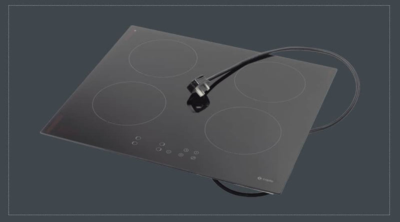 Caple C841i - Black 59cm Induction Hob - 4 Zones 13A - Energy Rating Unknown