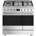 Smeg C92GMX2 - Stainless Steel 90cm Dual Fuel Range Cooker - Induction - A Energy Rating