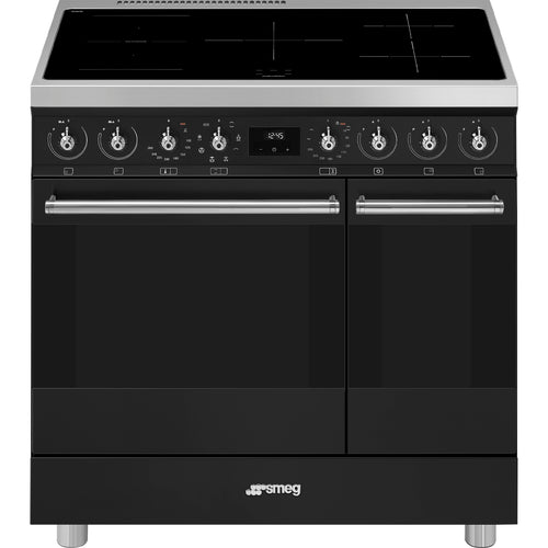 Smeg C92IPMB2 - Matte Black 90cm Range Cooker - Induction - A Energy Rating