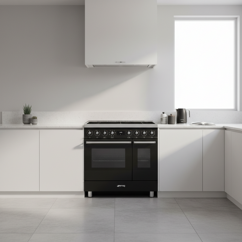 Smeg C92IPMB2 - Matte Black 90cm Range Cooker - Induction - A Energy Rating