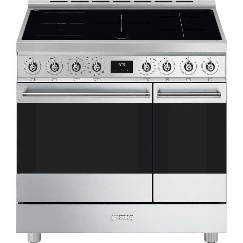 Smeg C92IPX2 Symphony - Stainless Steel 90cm Range Cooker - 6 Induction Zones - A Rated