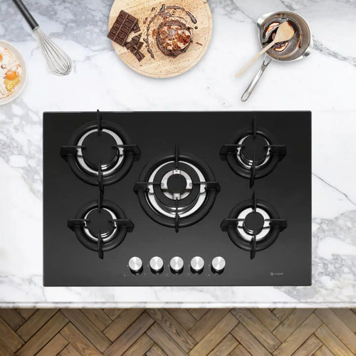 Caple C944G - Black 5 Zone Gas Hob