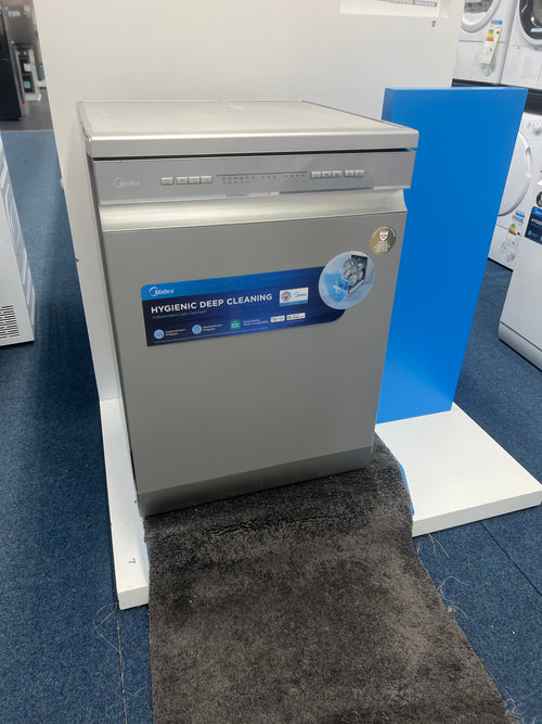 Midea MDWPF1233C(S)-WG-UK - Silver Freestanding Dishwasher - E energy - Unboxed