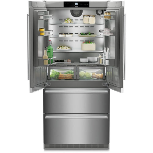 Liebherr CBNste8872 - Silver American Fridge Freezer - 522L Capacity - E Energy Rating