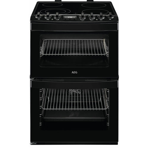 AEG CCB6741ACB - Black Ceramic Electric Cooker - Double Oven - 73/39L - A Energy