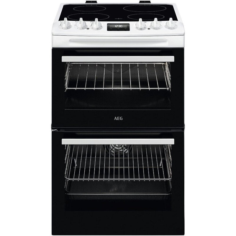 AEG CCX1530ACW - White Built-In Electric Double Oven - 77L Capacity - A Energy Rating