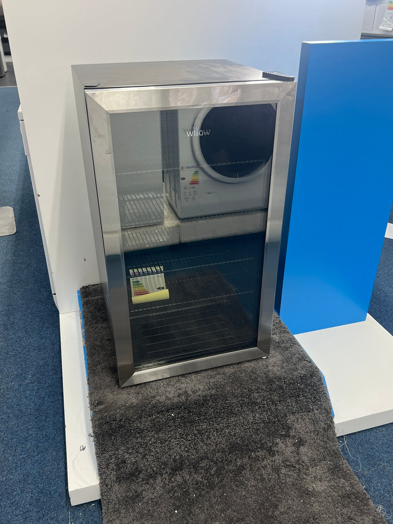Willow WBC98SS - Stainless Steel 98L Drinks Cooler - Undercounter, Triple Glazed Door - E Energy Rating - Unboxed