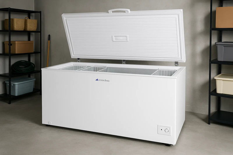 Iceking IQ30-CF500EW - White 500L Chest Freezer - E Energy Rating