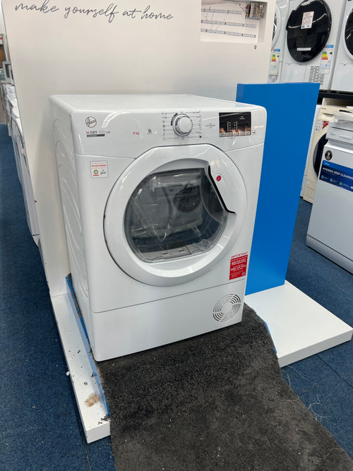Hoover HLE C9DE - White 9KG Condenser Tumble Dryer - B energy - Unboxed