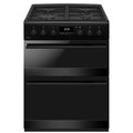 CDA CFD600MB - Matte Black 60cm Freestanding Duel Fuel Cooker - 4 Zone Gas Hob - A/A Energy