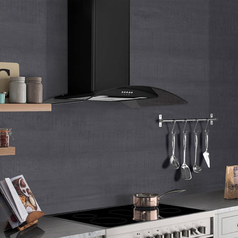 Caple CGC911BK - Black 90cm Chimney Cooker Hood - 456m³/h - C Energy Rating