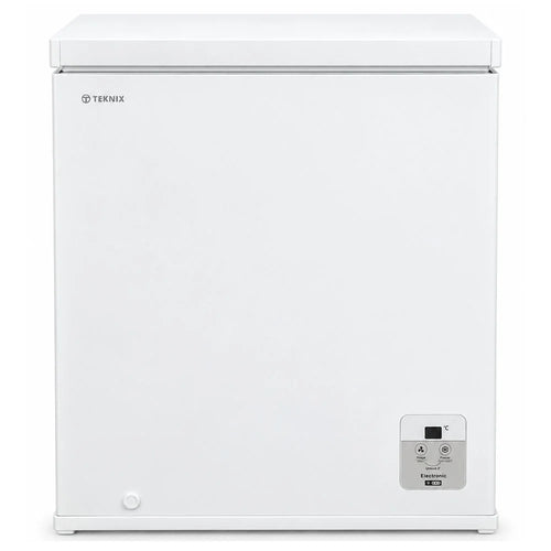 Teknix CH1982 198L Chest Freezer – White, E Energy Rating