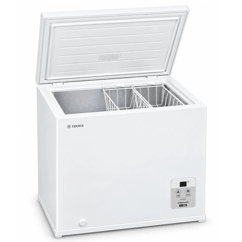 Teknix CH1982 198L Chest Freezer – White, E Energy Rating